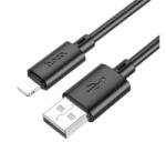 hoco. X88 adatkábel (USB - lightning, 2.4A, gyorstöltő, 100cm) FEKETE Apple IPAD / IPAD (3rd Generation) / iPhone 6 Plus 5.5 (X88_UL_B) (X88_UL_B)