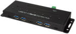 LogiLink USB 3.2 Gen 2 Hub, 7-port, 4x USB-AF + 3x USB-CF Combo Hub, Fém