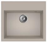 MOFÉM Zenit 1B 560x510mm (1 medence) beépíthető bézs gránit mosogató szifoncsomaggal (760012801B2)