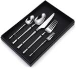 TRENDY S 5 db rozsdamentes acél evőeszköz készlet, utazáshoz és irodához, TRENDY'S, króm (TCM-36C)