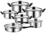 Retoo 12 részes rozsdamentes acél Edénykészlet - Ezüst (RET-O068)