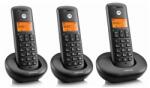 Motorola Telefon MOTOROLA E203 (fără fir, 3 mâini libere, ecran, DECT) NEGRU (E203)