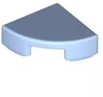 LEGO® 25269c105 - LEGO élénk világoskék csempe 1 x 1 méretű, negyed kör (25269c105)