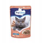 PreVital Nedves macskaeledel tasakban Lazac szószban 100g