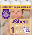 Libero Comfort pelenka 1, 2-5 kg, HAVI PELENKACSOMAG 344 db + AJÁNDÉK plüss róka fejlesztőjáték