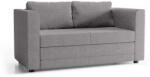 Meble Polskie Kárpitozott, kihúzható kétszemélyes karfás kanapé LAYLA szürke 04PACSO501A136S1SO90 (MF0011)