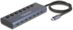 Delock USB 5 Gbps Hub 7 USB Type-C Porttal És Kapcsolóval, Melyből 6 Adatport És Egy Adat És 20 Wattos PD Port