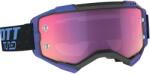 SCOTT Fury CH motokrossz szemüveg fekete-kék, tükrös lila plexivel