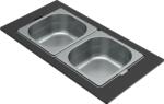ELLECI - Tároló edény kétrészes gourmet 410 inox HPL kerettel KF022065IN (KF022065IN)