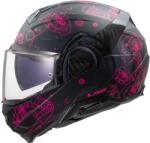 LS2 Cască de motocicletă pliabilă LS2 FF910 Advant II Sophia negru-roz (LS569102345XS)