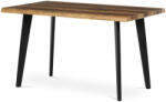Artium Étkezőasztal, 130x80x75 cm, MDF lap, régi fa dekor, fém láb