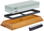 HARAHU Fenőkő bambusz alaplappal és élszögtartóval - 400/1000 KP37739