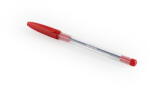  Golyóstoll eldobható kupakos Spoko, írásszín piros
