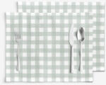 Goldea suporturi farfurii 100% bumbac - carouri verde salvie - 2 buc 30 x 40 cm Fata de masa
