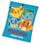 Carbotex Pokémon Dream Team flanel polár takaró 130x160cm CBX2408036POKB (CBX2408036POKB)