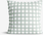 Goldea pamut párnahuzat - zsálya színű kockás 45 x 45 cm