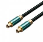  KÁBEL Toslink optikai, 5m, (audio, réz, szövet, zöld), Vention (BKBGJ)