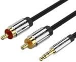  KÁBEL 3.5mm jack/M -> 2*RCA/M, 2m, (audio), Vention (BCFBH)