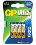 GP Batteries Ultra Plus 24AUP alkáli mikro ceruza LR03 (AAA) elem 4db/bliszter (B1711) (B1711)