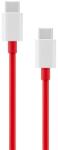 OnePlus Adatkábel Type-C - Type-C, Törésgátló, Piros