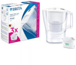 BRITA Br1053054 Aluna Vízszűrő Kancsó, Fehér, 3 Darab Maxtra Pro Pure Performance Szűrőbetéttel