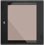 Extralink Premium 12U 600x450 Black | Rack cabinet | tool-free mounting, wall-mounted (2719)