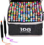 Extralink | Alcohol marker set | 168 colors, dual tips (5906168635854)