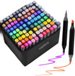 Extralink | Alcohol marker set | 100 colors, dual tips (MARKERY_100SZT)