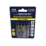 Esperanza AAA Alkáli Elem 8db/csomag (EZB104) (EZB104)