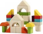  Színes fa építőkocka készlet 30 darabos (106802485)