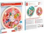 Hape Puzzle rotund cu doua fete din lemn, +4 ani, Hape Puzzle