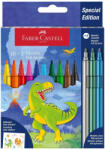 Faber-Castell Carioci Faber-Castell FC554214, 10 + 3 culori, Motiv dinozaur (FC554214)