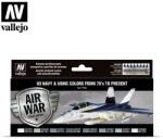 Vallejo Air War US Navy & USMC colors from 70s to present akrilfesték készlet 8x 17ml (VAL71155)