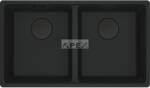 Franke Maris MRG 120-35-35 Black collection matt fekete gránit mosogatótálca munkalap alá szerelhető távvezérlő nélkül (125.0686. 731)