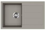 Evido CUBO 45S - Gránit mosogatótálca - platina színben (442061)