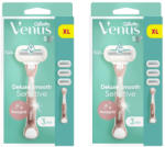 Venus Gillette Venus Deluxe Smooth Sensitive női borotva 3 db borotvabetéttel (2 db)