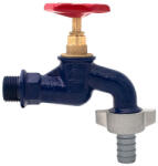 ERMETIQ Kerti csap öntöttvas 1/2", festett kék, műanyag tömlővéggel 3/4" ION-RA12/34 (ION-RA12-34)