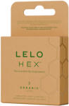 LELO Hex Organic - prezervative potență - latex natural - 3 bucăți