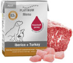 PLATINUM MENU Iberico + Turkey-nedves kutyatáp felnőtt kutyának ibériai sertés és pulyka 12x375g