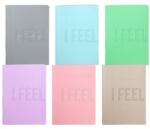 Patria Füzet A/4 kockás Play Feel Colors 80 lapos, vegyes szín, szín nem választható (189655)