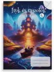 Patria Füzet A/5 olvasónapló PD 4. osztályban vonalas-sima, mesefüzet 21-32 Írok és rajzolok, fantáziadús figurákkal