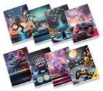 Pigna Füzet A/4 koskás Pigna Electronic games 42 lapos, tűzött kockás margós, minta nem választható (P1111-2068)