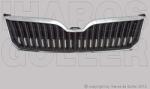 Skoda Superb 2013-2015 - Hűtődíszrács fekete, krómkerettel