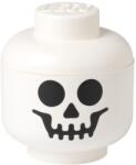 LEGO® Fehér LEGO® Skeleton fej alakú tárolódoboz 24 cm (LG-40320808)