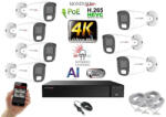 Monitorrs Security - AI Hybrid Light IP kamerarendszer 7 kamerával 8 Mpix WT - 6484k7