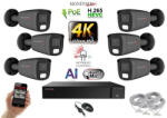 Monitorrs Security - AI Hybrid Light IP kamerarendszer 6 kamerával 8 Mpix GT - 6483k6