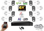 Monitorrs Security - AI Hybrid Light IP kamerarendszer 8 kamerával 8 Mpix WT - 6484k8