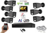 Monitorrs Security - AI Hybrid Light IP kamerarendszer 7 kamerával 8 Mpix GT - 6483k7