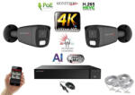 Monitorrs Security - AI Hybrid Light IP kamerarendszer 2 kamerával 8 Mpix GT - 6483k2