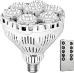 SANSI LED növénynevelő izzó E27, 40W, távirányítóval